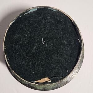 Vintage Pier 1 Imports Verdigris Bell Base Metal Pricket Pillar Candle Holder